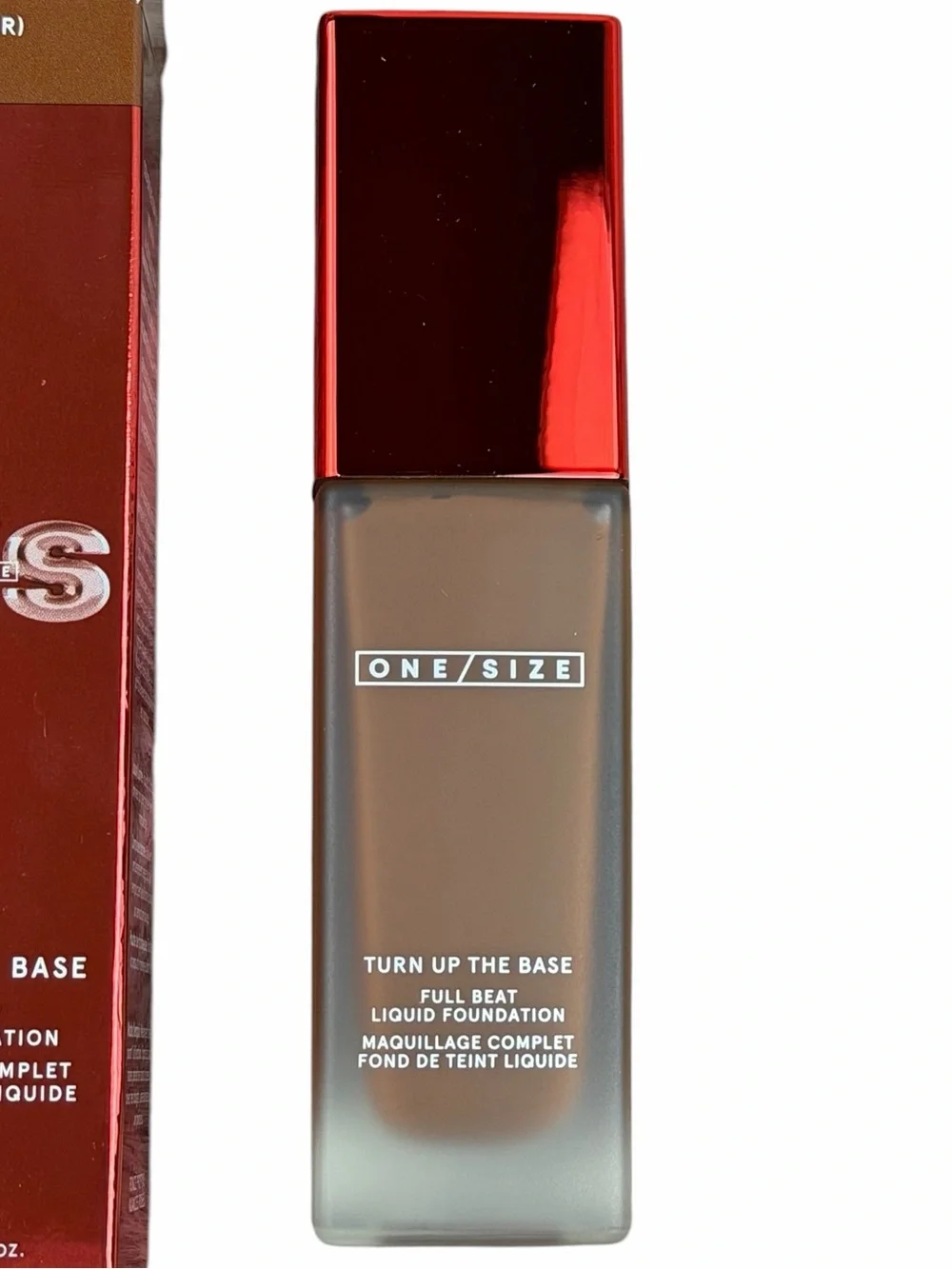 NIB. Liquid Foundation, full coverage by O/S. Dark Deep 55 R shade.